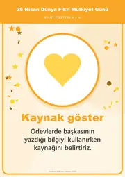 26 Nisan Dünya Fikrî Mülkiyet Günü Pano Şeridi ve 6 Bilgi Posteri (8 parça · 84 × 59 cm) — 15. sayfa