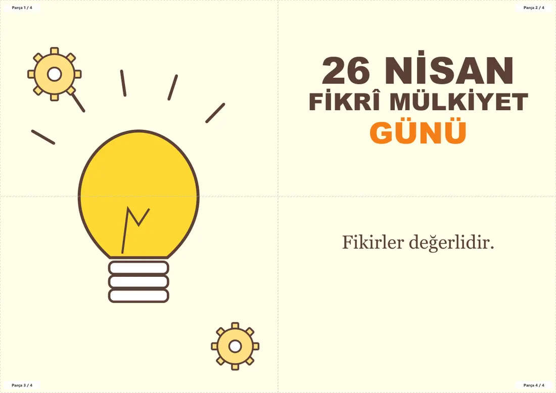 26 Nisan Dünya Fikrî Mülkiyet Günü Pano ve Etkinlik Paketi birleşik görünüm
