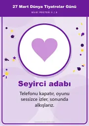 27 Mart Dünya Tiyatrolar Günü Pano Şeridi ve 6 Bilgi Posteri (8 parça · 84 × 59 cm) — 14. sayfa
