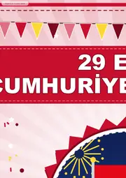 29 Ekim Cumhuriyet Bayramı Pano Şeridi ve 6 Bilgi Posteri (8 parça · 84 × 59 cm) — 3. sayfa