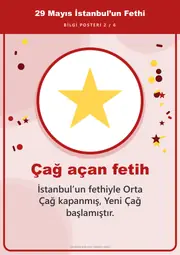 29 Mayıs İstanbul’un Fethi Pano Şeridi ve 6 Bilgi Posteri (8 parça · 84 × 59 cm) — 11. sayfa