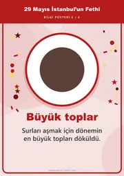 29 Mayıs İstanbul’un Fethi Pano Şeridi ve 6 Bilgi Posteri (8 parça · 84 × 59 cm) — 14. sayfa