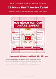29 Nisan Kût’ül Amâre Zaferi Dev Panosu (12 parça · 84 × 89 cm) — 1. sayfa
