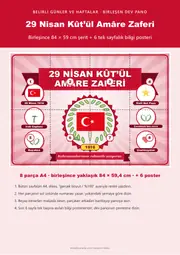 29 Nisan Kût’ül Amâre Zaferi Pano Şeridi ve 6 Bilgi Posteri (8 parça · 84 × 59 cm) — 1. sayfa