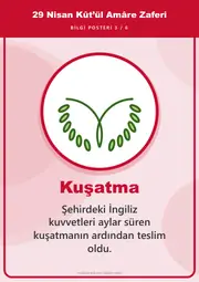 29 Nisan Kût’ül Amâre Zaferi Pano Şeridi ve 6 Bilgi Posteri (8 parça · 84 × 59 cm) — 12. sayfa