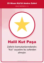 29 Nisan Kût’ül Amâre Zaferi Pano Şeridi ve 6 Bilgi Posteri (8 parça · 84 × 59 cm) — 13. sayfa