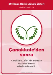 29 Nisan Kût’ül Amâre Zaferi Pano Şeridi ve 6 Bilgi Posteri (8 parça · 84 × 59 cm) — 14. sayfa
