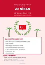 29 Nisan Kût’ül Amâre Zaferi Pano ve Etkinlik Paketi — 1. sayfa