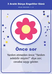 3 Aralık Dünya Engelliler Günü Pano Şeridi ve 6 Bilgi Posteri (8 parça · 84 × 59 cm) — 10. sayfa