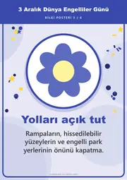3 Aralık Dünya Engelliler Günü Pano Şeridi ve 6 Bilgi Posteri (8 parça · 84 × 59 cm) — 12. sayfa