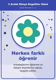 3 Aralık Dünya Engelliler Günü Pano Şeridi ve 6 Bilgi Posteri (8 parça · 84 × 59 cm) — 14. sayfa