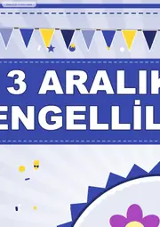 3 Aralık Dünya Engelliler Günü Pano Şeridi ve 6 Bilgi Posteri (8 parça · 84 × 59 cm) — 3. sayfa