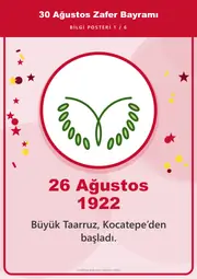 30 Ağustos Zafer Bayramı Pano Şeridi ve 6 Bilgi Posteri (8 parça · 84 × 59 cm) — 10. sayfa