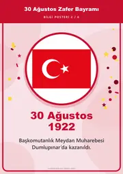 30 Ağustos Zafer Bayramı Pano Şeridi ve 6 Bilgi Posteri (8 parça · 84 × 59 cm) — 11. sayfa
