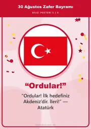 30 Ağustos Zafer Bayramı Pano Şeridi ve 6 Bilgi Posteri (8 parça · 84 × 59 cm) — 14. sayfa