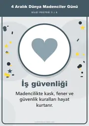 4 Aralık Dünya Madenciler Günü Pano Şeridi ve 6 Bilgi Posteri (8 parça · 84 × 59 cm) — 14. sayfa