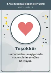4 Aralık Dünya Madenciler Günü Pano Şeridi ve 6 Bilgi Posteri (8 parça · 84 × 59 cm) — 15. sayfa