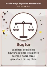 4 Ekim Dünya Hayvanları Koruma Günü Pano Şeridi ve 6 Bilgi Posteri (8 parça · 84 × 59 cm) — 11. sayfa