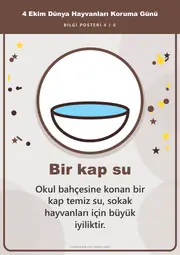 4 Ekim Dünya Hayvanları Koruma Günü Pano Şeridi ve 6 Bilgi Posteri (8 parça · 84 × 59 cm) — 13. sayfa