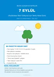 7 Eylül Uluslararası Temiz Hava Günü Pano ve Etkinlik Paketi — 1. sayfa