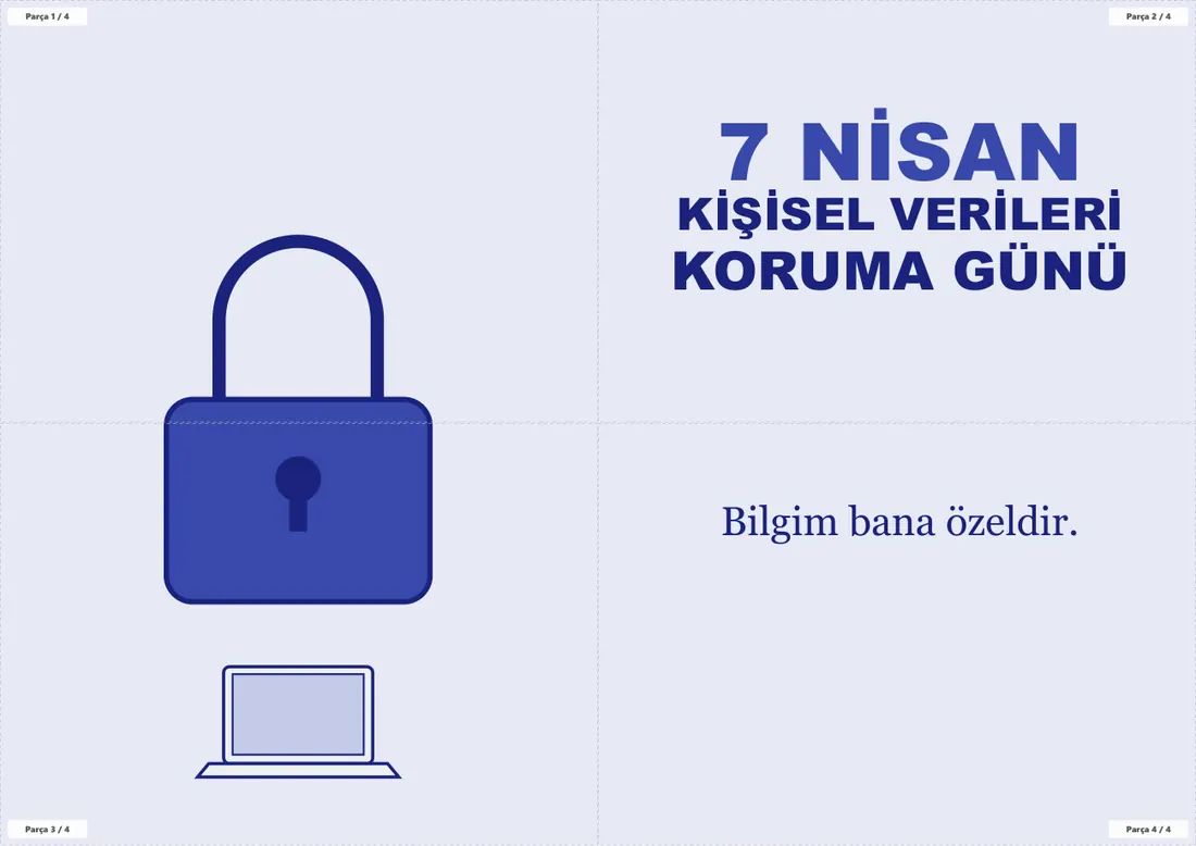 7 Nisan Kişisel Verileri Koruma Günü Pano ve Etkinlik Paketi birleşik görünüm
