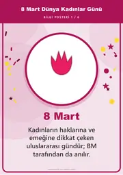 8 Mart Dünya Kadınlar Günü Pano Şeridi ve 6 Bilgi Posteri (8 parça · 84 × 59 cm) — 10. sayfa