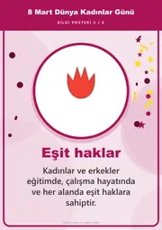 8 Mart Dünya Kadınlar Günü Pano Şeridi ve 6 Bilgi Posteri (8 parça · 84 × 59 cm) — 11. sayfa