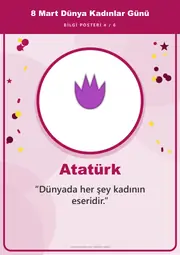 8 Mart Dünya Kadınlar Günü Pano Şeridi ve 6 Bilgi Posteri (8 parça · 84 × 59 cm) — 13. sayfa