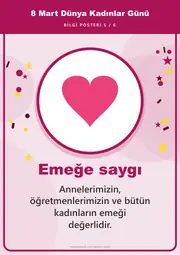 8 Mart Dünya Kadınlar Günü Pano Şeridi ve 6 Bilgi Posteri (8 parça · 84 × 59 cm) — 14. sayfa