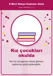 8 Mart Dünya Kadınlar Günü Pano Şeridi ve 6 Bilgi Posteri (8 parça · 84 × 59 cm) — 15. sayfa