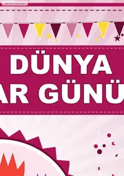 8 Mart Dünya Kadınlar Günü Pano Şeridi ve 6 Bilgi Posteri (8 parça · 84 × 59 cm) — 4. sayfa