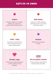 8 Mart Dünya Kadınlar Günü Pano ve Etkinlik Paketi — 7. sayfa
