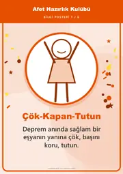 Afet Hazırlık Kulübü Pano Şeridi ve 6 Bilgi Posteri (8 parça · 84 × 59 cm) — 10. sayfa