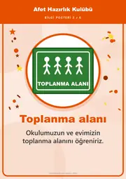 Afet Hazırlık Kulübü Pano Şeridi ve 6 Bilgi Posteri (8 parça · 84 × 59 cm) — 12. sayfa