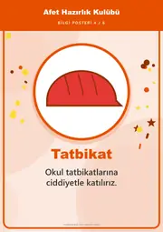Afet Hazırlık Kulübü Pano Şeridi ve 6 Bilgi Posteri (8 parça · 84 × 59 cm) — 13. sayfa
