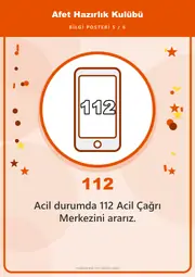 Afet Hazırlık Kulübü Pano Şeridi ve 6 Bilgi Posteri (8 parça · 84 × 59 cm) — 14. sayfa