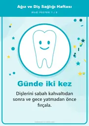 Ağız ve Diş Sağlığı Haftası Pano Şeridi ve 6 Bilgi Posteri (8 parça · 84 × 59 cm) — 10. sayfa