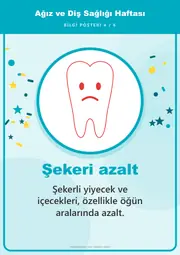 Ağız ve Diş Sağlığı Haftası Pano Şeridi ve 6 Bilgi Posteri (8 parça · 84 × 59 cm) — 13. sayfa