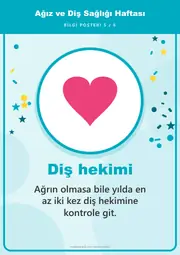 Ağız ve Diş Sağlığı Haftası Pano Şeridi ve 6 Bilgi Posteri (8 parça · 84 × 59 cm) — 14. sayfa