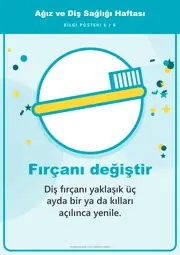 Ağız ve Diş Sağlığı Haftası Pano Şeridi ve 6 Bilgi Posteri (8 parça · 84 × 59 cm) — 15. sayfa