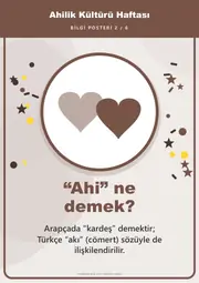 Ahilik Kültürü Haftası Pano Şeridi ve 6 Bilgi Posteri (8 parça · 84 × 59 cm) — 11. sayfa