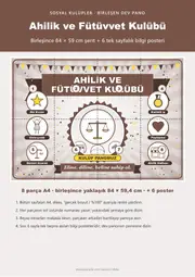 Ahilik ve Fütüvvet Kulübü Pano Şeridi ve 6 Bilgi Posteri (8 parça · 84 × 59 cm) — 1. sayfa