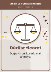 Ahilik ve Fütüvvet Kulübü Pano Şeridi ve 6 Bilgi Posteri (8 parça · 84 × 59 cm) — 12. sayfa