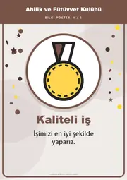 Ahilik ve Fütüvvet Kulübü Pano Şeridi ve 6 Bilgi Posteri (8 parça · 84 × 59 cm) — 13. sayfa