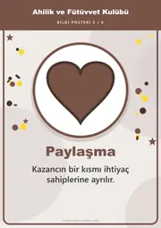 Ahilik ve Fütüvvet Kulübü Pano Şeridi ve 6 Bilgi Posteri (8 parça · 84 × 59 cm) — 14. sayfa
