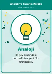 Analoji ve Tasarım Kulübü Pano Şeridi ve 6 Bilgi Posteri (8 parça · 84 × 59 cm) — 10. sayfa