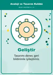 Analoji ve Tasarım Kulübü Pano Şeridi ve 6 Bilgi Posteri (8 parça · 84 × 59 cm) — 15. sayfa