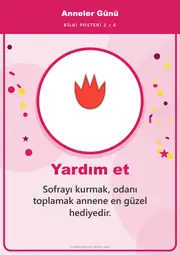 Anneler Günü Pano Şeridi ve 6 Bilgi Posteri (8 parça · 84 × 59 cm) — 11. sayfa