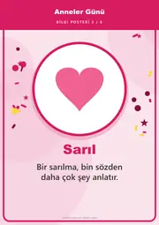 Anneler Günü Pano Şeridi ve 6 Bilgi Posteri (8 parça · 84 × 59 cm) — 12. sayfa