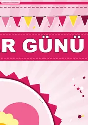 Anneler Günü Pano Şeridi ve 6 Bilgi Posteri (8 parça · 84 × 59 cm) — 4. sayfa